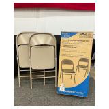 Heavy Duty Steel Folding Chairs, Set of 6