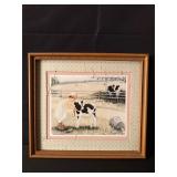 Little Girl w/ Baby Cow June Kolarich Print