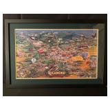 Vintage Framed Richmond Indiana Puzzle 1991