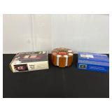 Poker Desk Sets with Card Shuffler and Chips