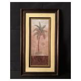 Framed Palm Tree Art by Cynthia Coulter