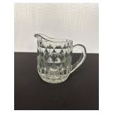 Vintage Clear Glass Cream Pitcher
