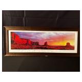 Sunrise at Monument Valley Arizona Framed Print