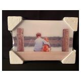 Acrylic Art of Boy and Dog