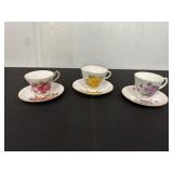 English Fine Bone China Tea Cups & Saucers