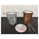 Metal Ice Buckets With Accessories