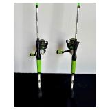 Two Lew's X530 Spinning Reels with Rods