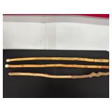 Hand-Crafted Wooden Walking Sticks Set