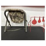Folding Chair With Camo Seat and Target Stand