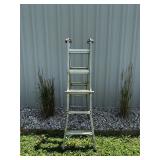 Aluminum Folding Ladder with Wheels