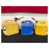 Three Fuel Containers