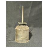 Vintage Metal Oil Can with Long Nozzle