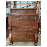 Wooden Five-Drawer Chest with Top Drawers