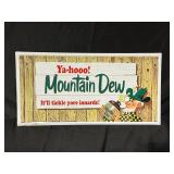 Vintage Mountain Dew Metal Advertising Sign