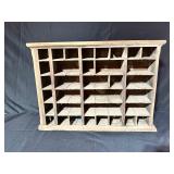 Wooden Sorting Cabinet With Compartments