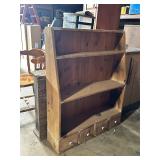 Wooden Shelf Unit with Drawers