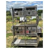 Stainless Steel Multi-Cage System on Wheels