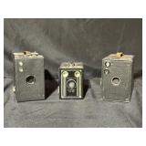Three Vintage Box Cameras