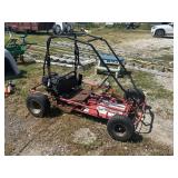 Red Frame Go-Kart with Predator Engine