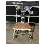 Wooden Rocking Chair with Distressed Finish
