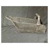 Vintage Metal Coal Hod with Handle