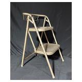 Two-Tier Metal Folding Step Stool
