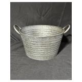 Galvanized Metal Tub with Side Handles