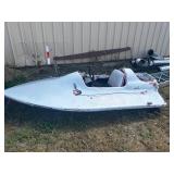 Fiberglass Hydroplane Racing Boat Hull