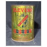 Blevins Popcorn Tin with Shield Design