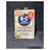 Vintage Gunk S-C Degreaser Metal Can
