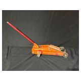 Orange Hydraulic Floor Jack with Handle