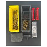 Firearm Accessories Lot with Brass Casings