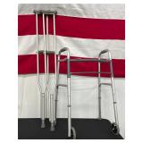 Medline Crutches and Guardian Walker Set