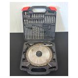 Skil Drill and Saw Blade Set in Carrying Case