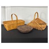 Three Woven Baskets