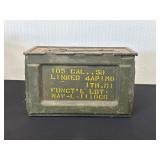 Military Ammo Box with Empty Cartridges