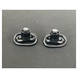 Two Black Quick Detach Sling Mounts