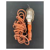 Vintage Handheld Work Light With Metal Cage