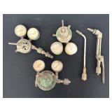 Vintage Gas Regulators and Torch Parts