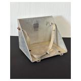 Metal Holder with Straps for Secure Placement