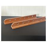 Wooden Fishing Pole Holder with Multiple Slots