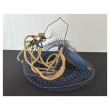 Metal Wire Fishing Trap With Rope