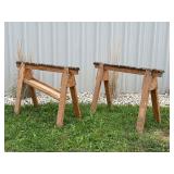 Wooden Sawhorses