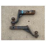 Two Trailer Hitch Ball Mounts