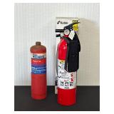 Kidde Fire Extinguisher and Propane Tank