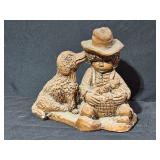 Terracotta Figurine of Child and Dog