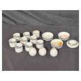 White Ceramic Table Accessories Set