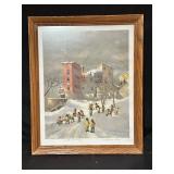 Winter Morning Print by Robert Fabe