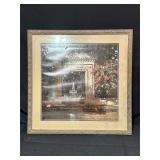 Framed Print of a Garden Scene