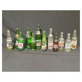12 Assorted Vintage Soda Bottles
